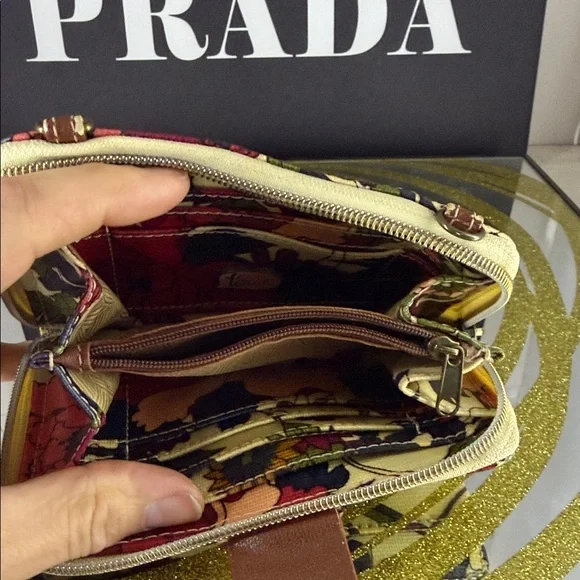 Sakroots Yellow Multi Floral Zip Wallet with Green, Purple & Pink Accents - Picture 10 of 10